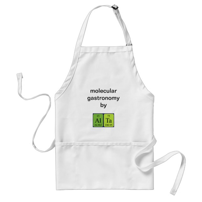 Alta periodic table name apron (Front)