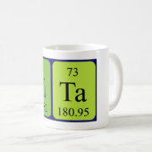Alta periodic table name mug (Front Right)