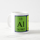 Alta periodic table name mug (Front Left)