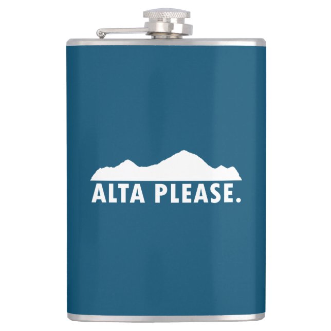 Alta Please Hip Flask (Front)