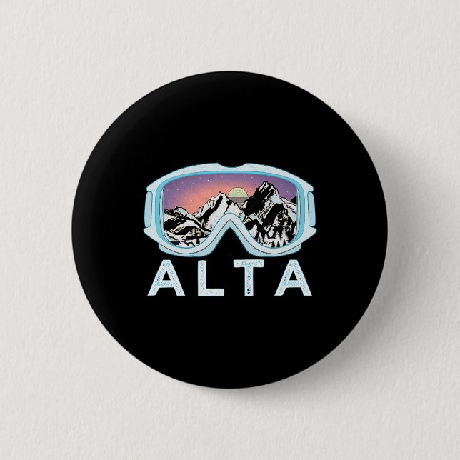 Alta Ski Design Alta  6 Cm Round Badge (Front)