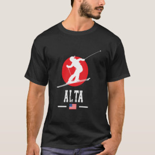 Alta USA Ski Resort Rocky Mountains American Skiin T-Shirt