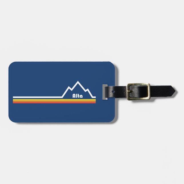 Alta, Utah Luggage Tag (Front Horizontal)