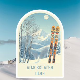 Alta Utah ski area ski holiday souvenir
