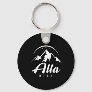 Alta Utah Ski Resort Skiing Snowboarding  Key Ring