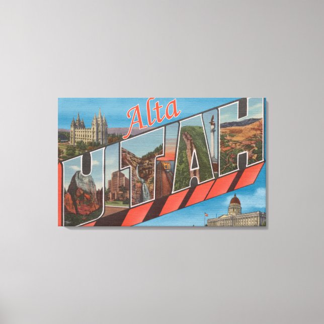 Alta, UtahLarge Letter ScenesAlta, UT Canvas Print (Front)