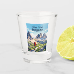 Alta Via 1 Dolomites Italy Shot Glass