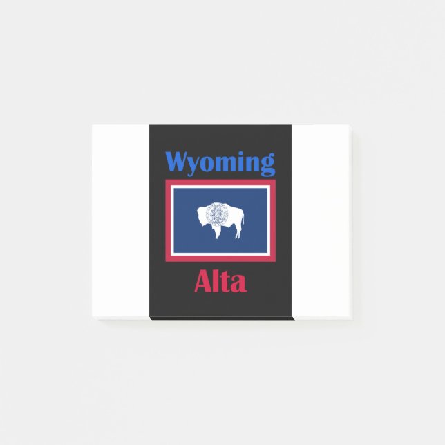 Alta Wyoming Post-it Notes (Front)
