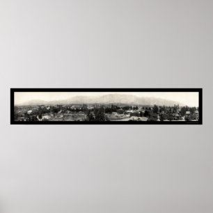 Altadena, California Panoramic Photo 1908 Poster