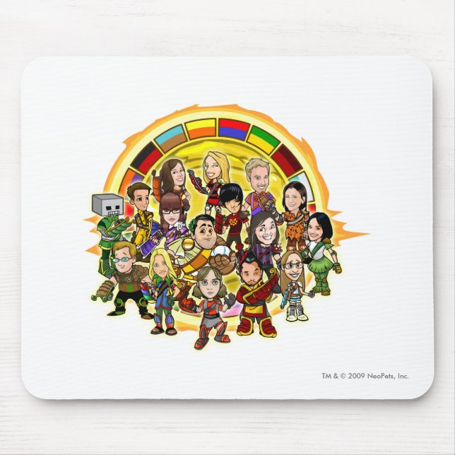 Altador Cup Staff Group Mouse Mat (Front)