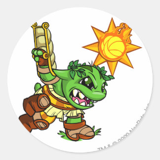 Altador Team Captain 1 Classic Round Sticker