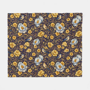Altami Vintage Floral Birds Blanket – Elegant Luxu