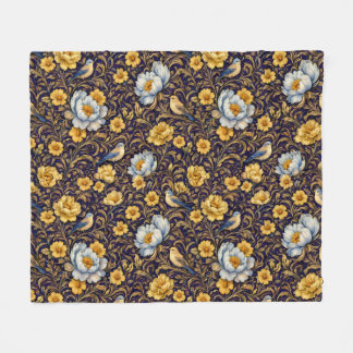 Altami Vintage Floral Birds Blanket – Elegant Luxu