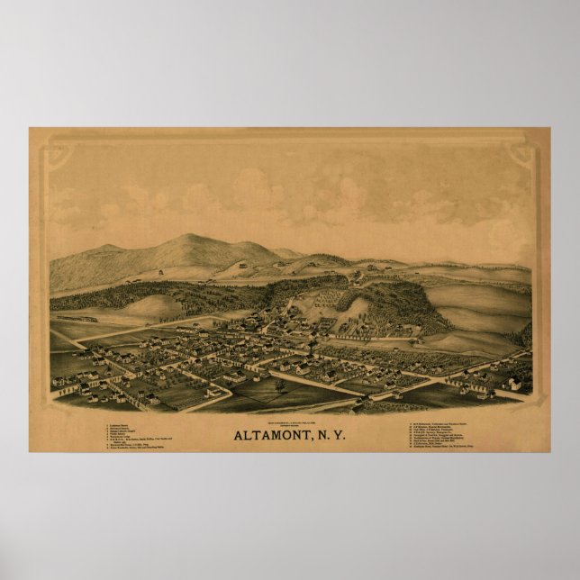Altamont NY 1889 Poster (Front)