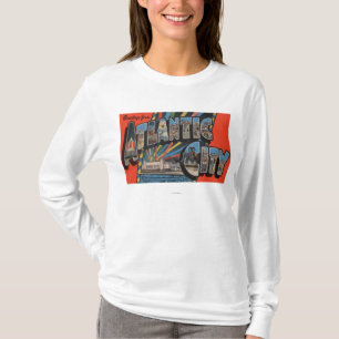 Altantic City, New Jersey - Large Letter T-Shirt