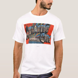 Altantic City, New Jersey - Large Letter T-Shirt