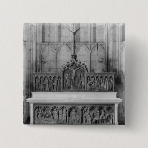 Altar and two altarpieces decorated 15 cm square badge