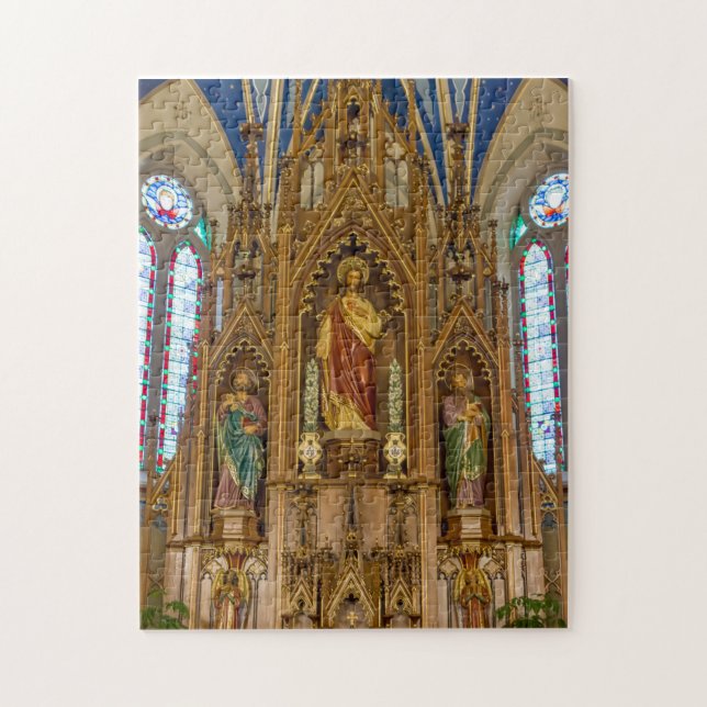 Altar At St Peter Jigsaw Puzzle (Vertical)