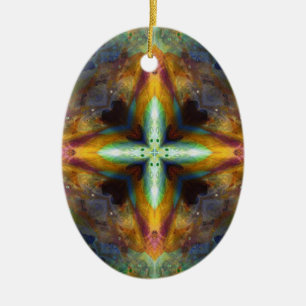 Altar Cross Ceramic Tree Decoration