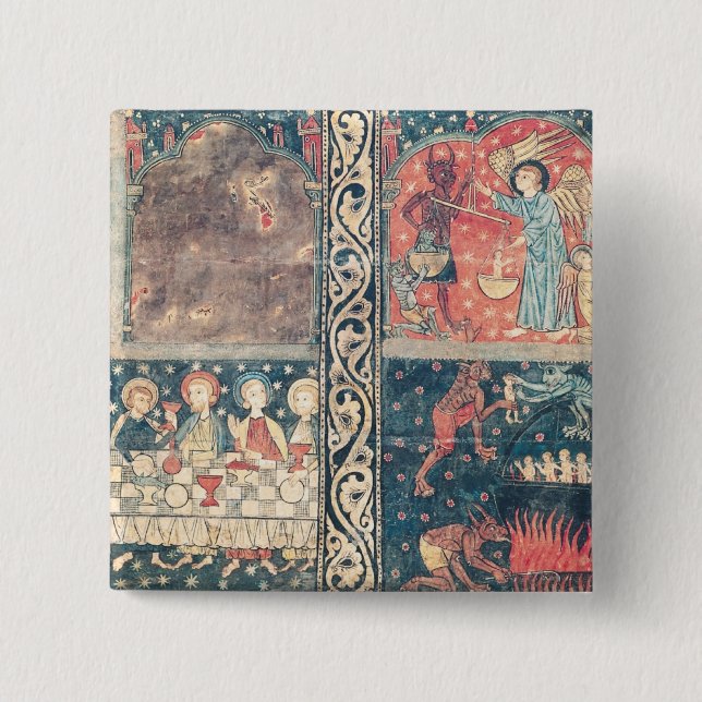 Altar frontal of St. Michael 15 Cm Square Badge (Front)