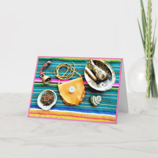Altar Items Folded Greeting Card