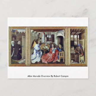Altar Merode Overview By Robert Campin Postcard