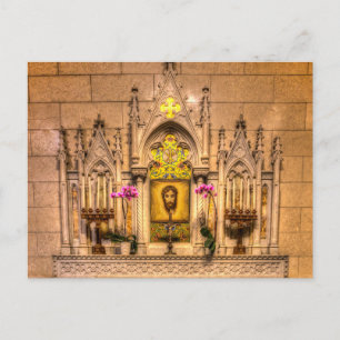 Altar Of The Holy Face St Patrick's Cathedral NY  Holiday Postcard