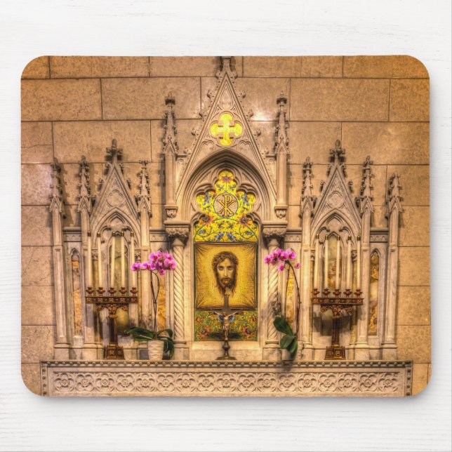 Altar Of The Holy Face St Patrick's Cathedral NY Mouse Mat (Front)