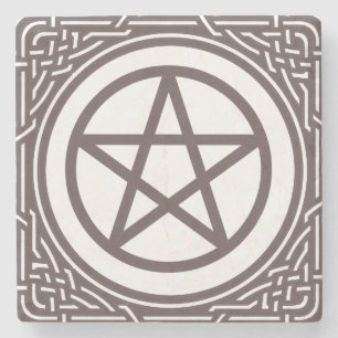 Altar Pentacle - Stone Coaster