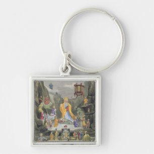 Altar Piece in the 'Yun Stzoo Stzee' Temple, Ting- Key Ring