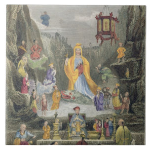 Altar Piece in the 'Yun Stzoo Stzee' Temple, Ting- Tile