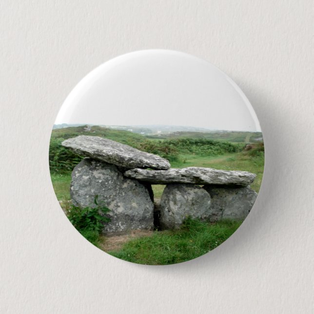 Altar Shaped Archaeological Tomb Ireland Badge (Front)