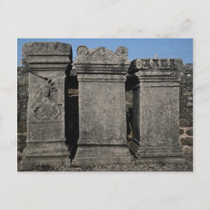 Altar stones, Mithraic Roman Temple, Hadrian's Wal Postcard