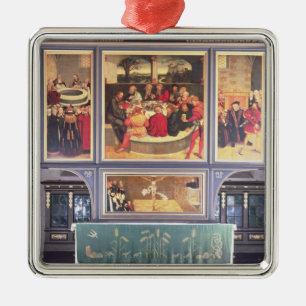 Altar with a Triptych depicting Metal Tree Decoration