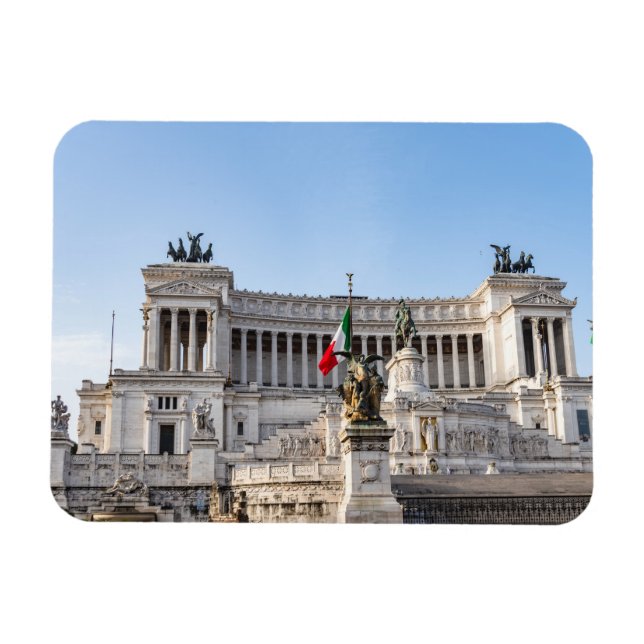 Altare della Patria at early morning - Rome, Italy Magnet (Horizontal)