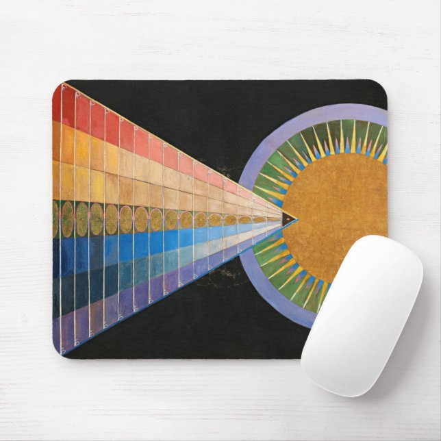 Altarpiece, Group X, No.1 by Hilma af Klint Mouse Mat (With Mouse)