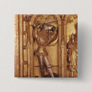 Altarpiece of Crucifixion, detail of St. 15 Cm Square Badge