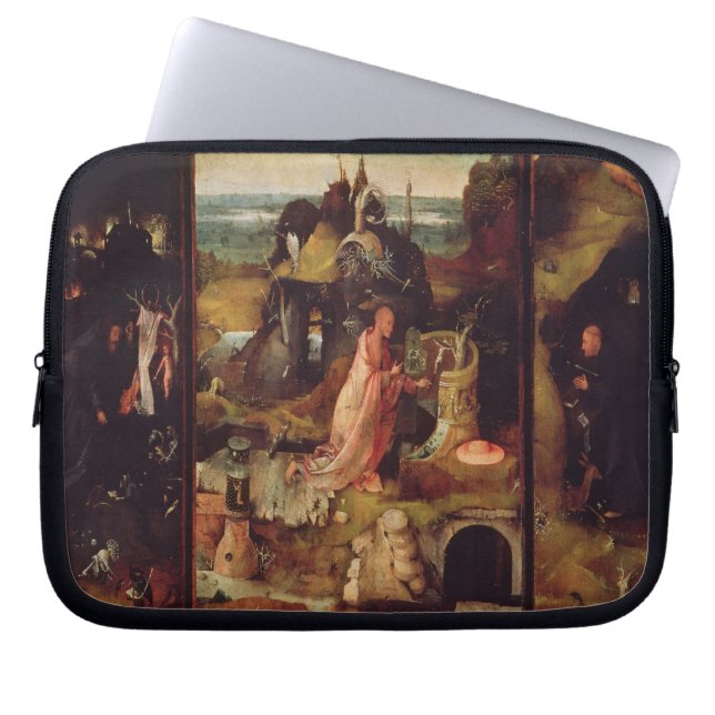 Altarpiece of the Hermits (oil on panel) Laptop Sleeve (Front)