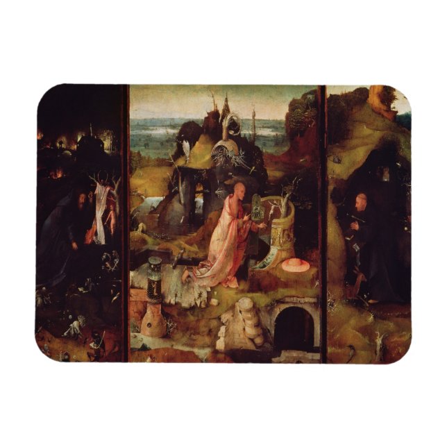 Altarpiece of the Hermits (oil on panel) Magnet (Horizontal)