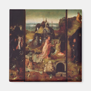Altarpiece of the Hermits (oil on panel) Magnet