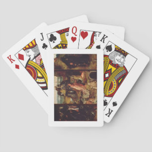 Altarpiece of the Hermits (oil on panel) Playing Cards