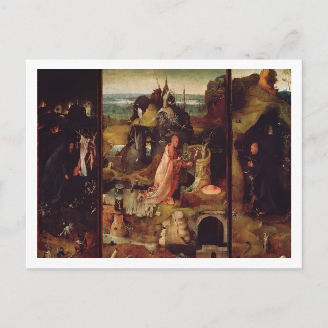 Altarpiece of the Hermits (oil on panel) Postcard (Front)