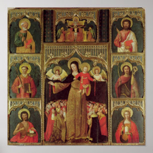 Altarpiece of the Virgin of the Rosary, c.1500 Poster