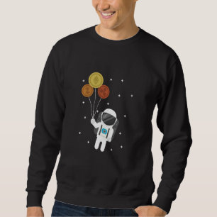 Altcoins Astronaut Crypto Blockchains Wallet Crypt Sweatshirt