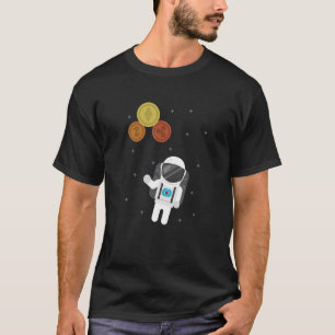 Altcoins Astronaut Crypto Blockchains Wallet Crypt T-Shirt