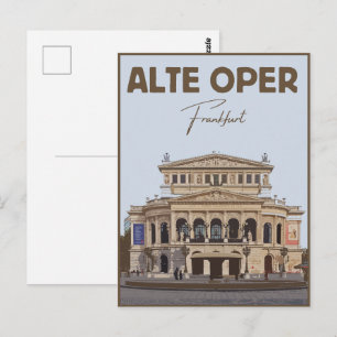 Alte Oper Frankfurt Old Opera House germany Postcard
