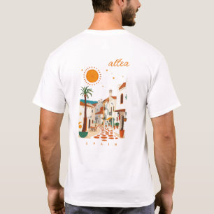 Altea Spain beautiful white town scenery clothing T-Shirt