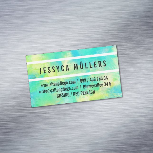 Altenpflege Magnetische Visitenkarte Magnetic Business Card (In Situ)