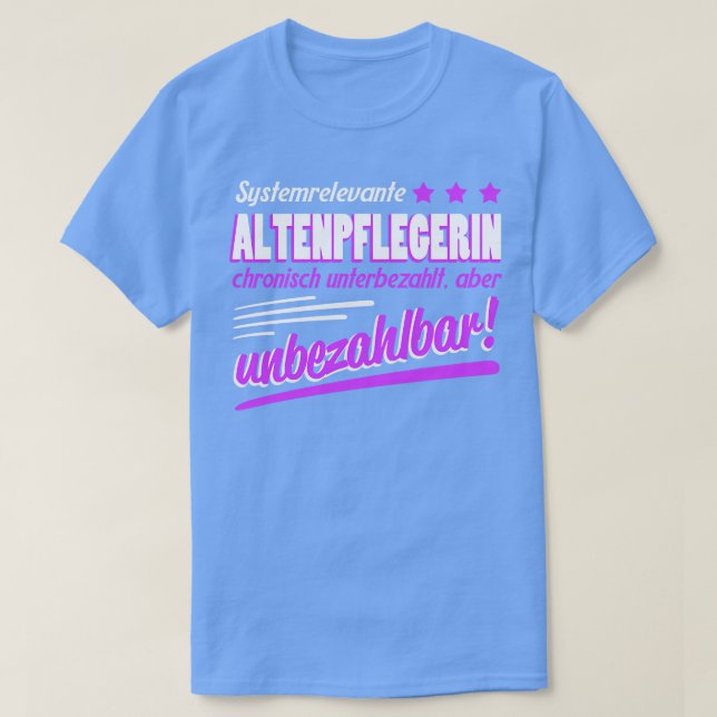 Altenpflegerin Geschenk T-Shirt (Design Front)
