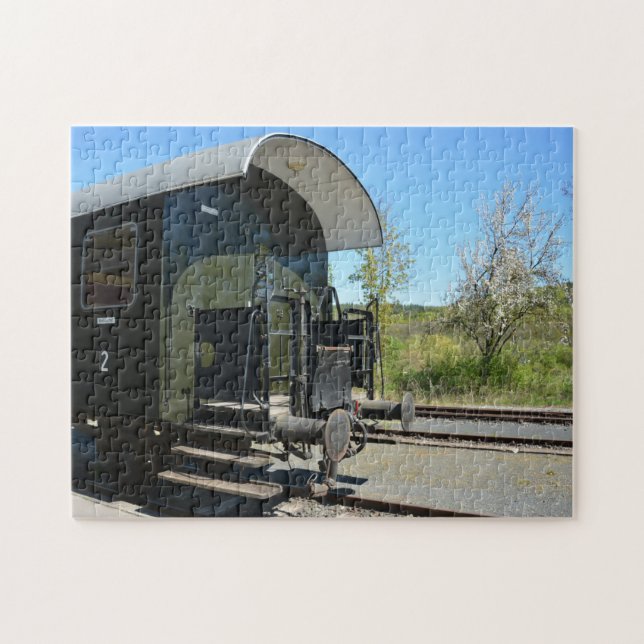 Alter Eisenbahnwagen Jigsaw Puzzle (Horizontal)